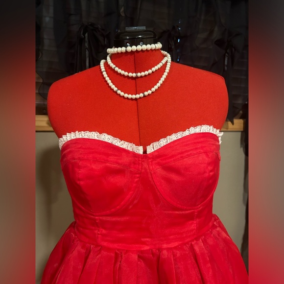 Red Corset Dress Selkie XXL *Rare* - Picture 13 of 16